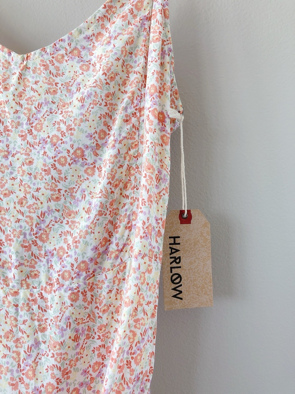 Harlow floral midi dress XL pink lightweight summer dress - Picture 12 of 13